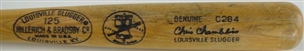 1976 Chris Chambliss Game Used Hillerich & Bradsby Bicentennial Bat (PSA GU-9)